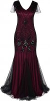Dress Lous Vutton Red